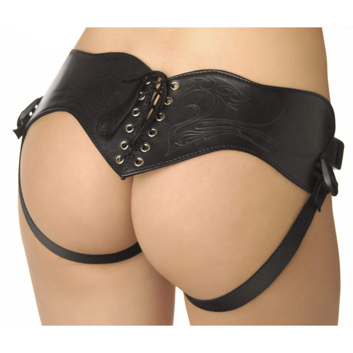 Leather Corset Harness - The Dildo Hub