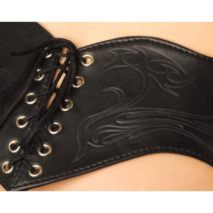 Leather Corset Harness - The Dildo Hub