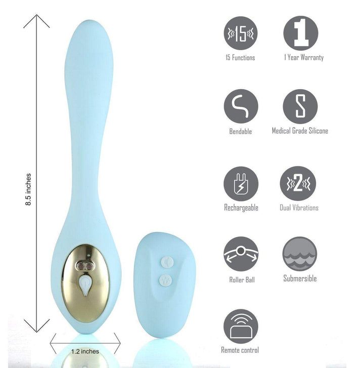 Maia Harmonie Bendable Couples Vibrator - The Dildo Hub