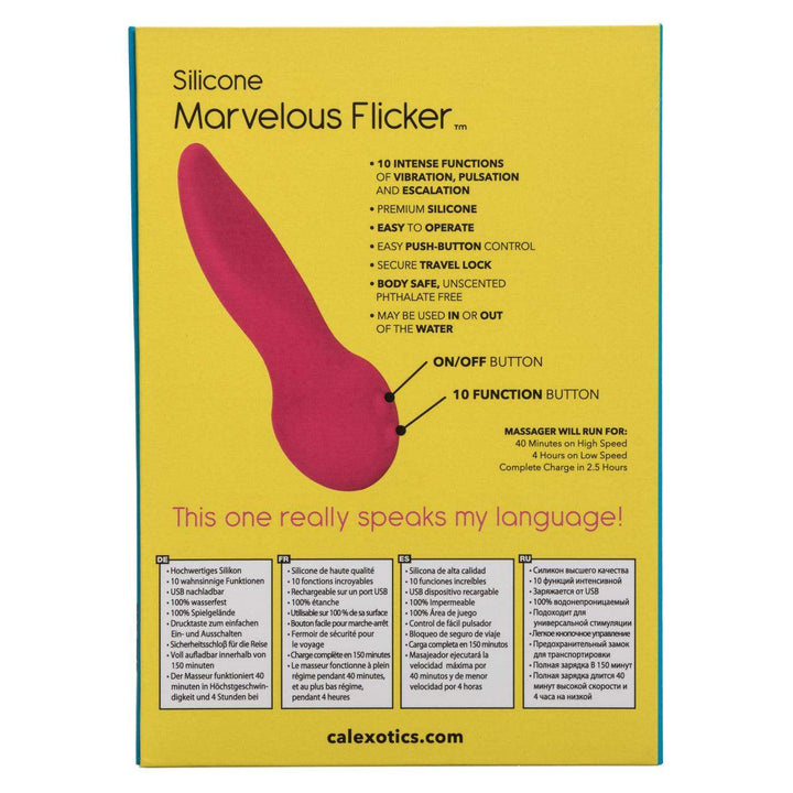 Mini Marvels Silicone - Marvelous Flicker - The Dildo Hub