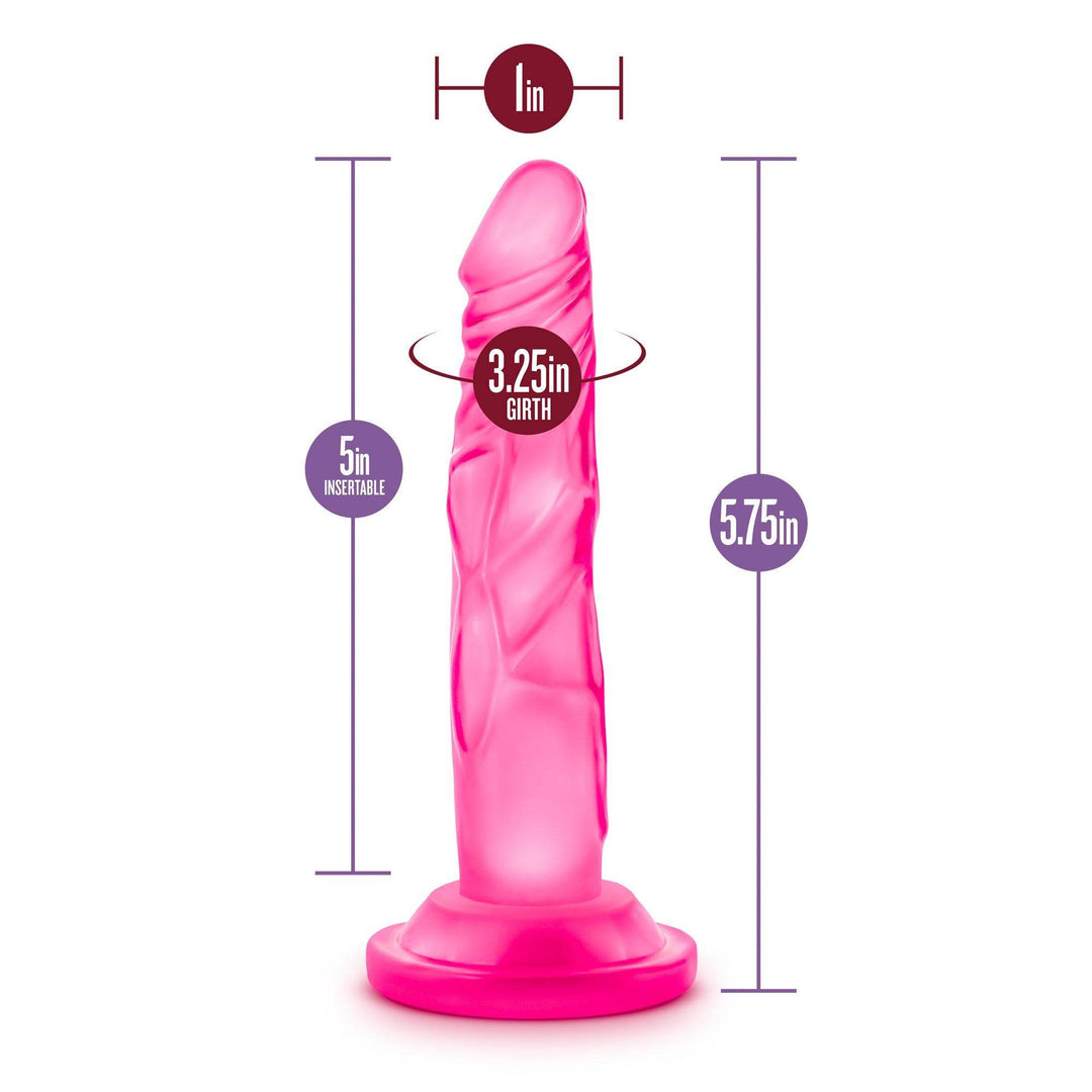Naturally Yours - 5 Inch Mini Cock - Pink - The Dildo Hub