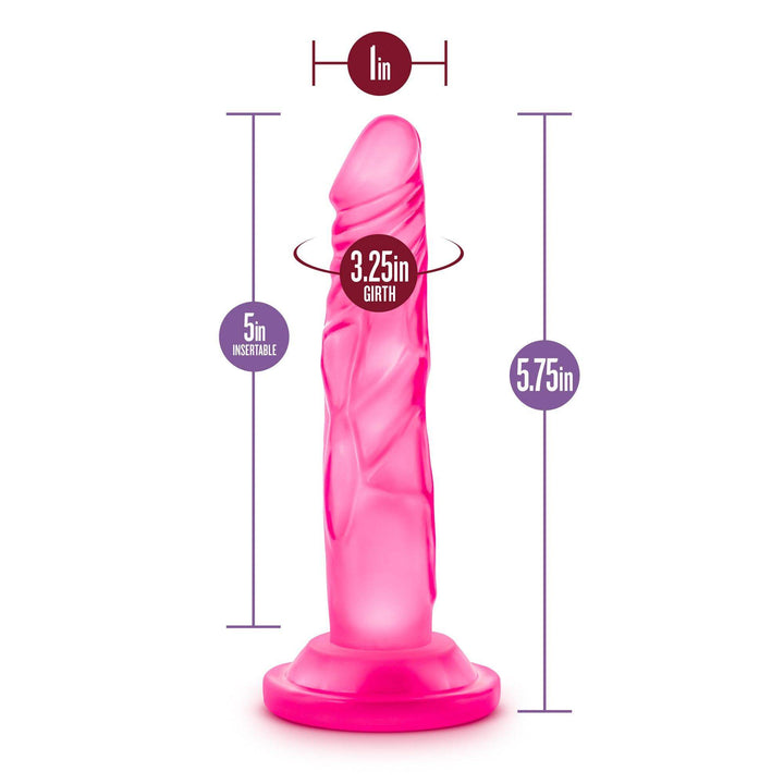 Naturally Yours - 5 Inch Mini Cock - Pink - The Dildo Hub