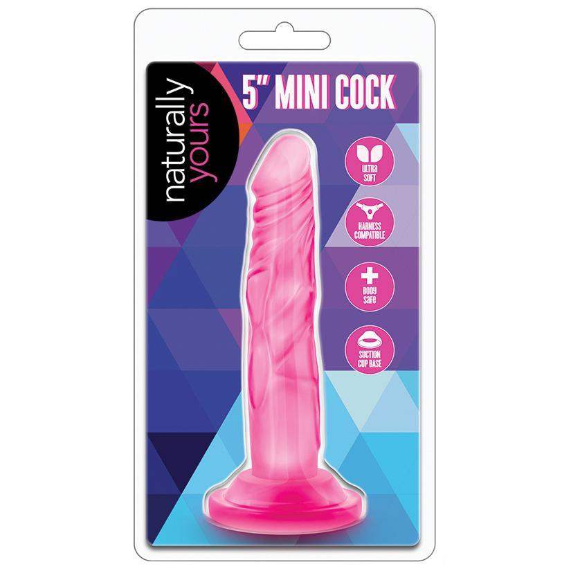 Naturally Yours - 5 Inch Mini Cock - Pink - The Dildo Hub