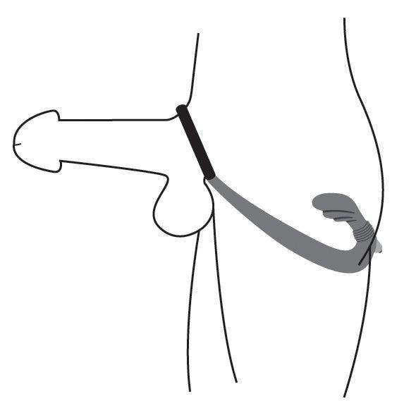 Nova Silicone Cock Ring and Prostate Vibe - The Dildo Hub