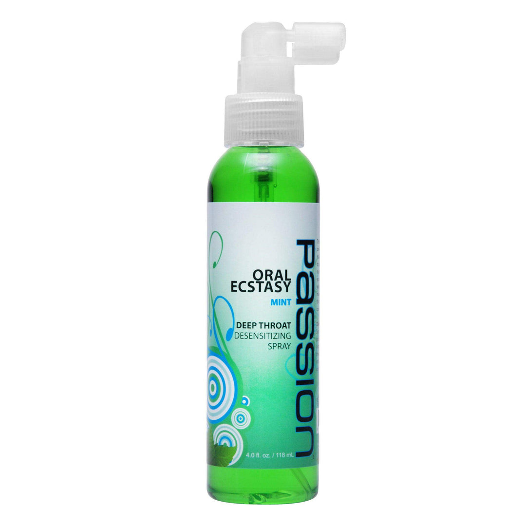 Oral Ecstasy Mint Flavored Deep Throat Numbing Spray- 4 oz - The Dildo Hub