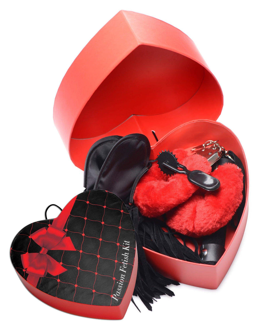 Passion Fetish Kit with Heart Gift Box | Bondage Gear - The Dildo Hub