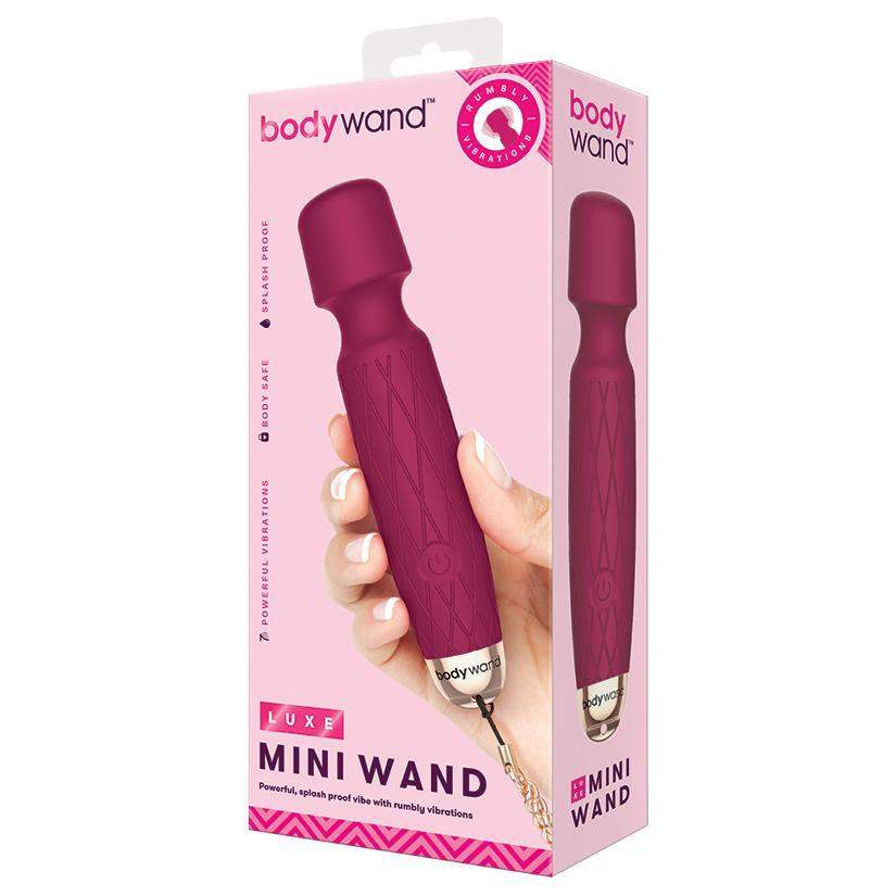 Pink Rechargeable Luxe Mini Wand Massager | Bodywand - The Dildo Hub