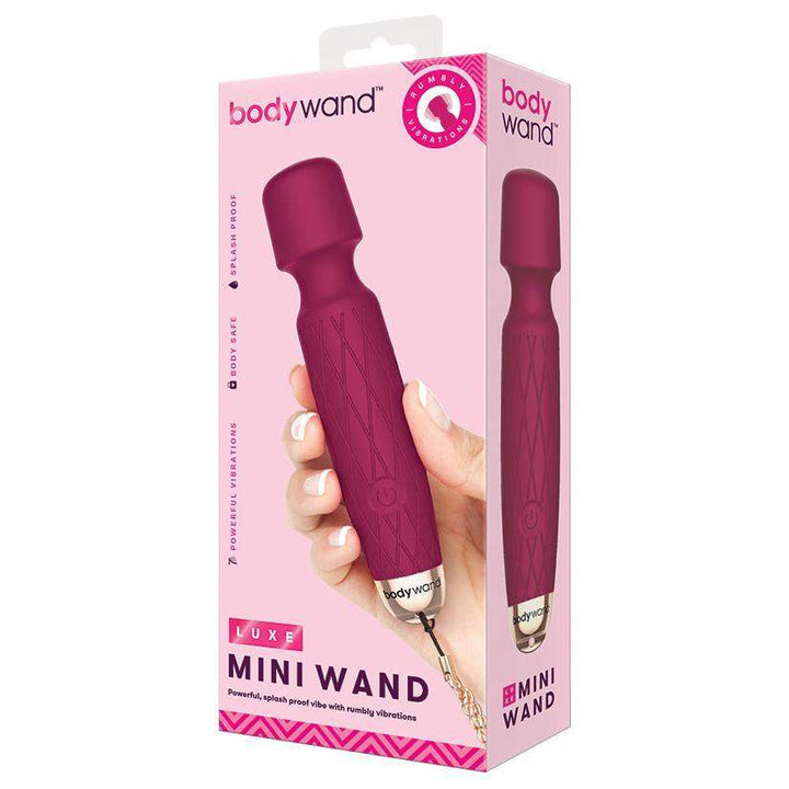 Pink Rechargeable Luxe Mini Wand Massager | Bodywand - The Dildo Hub