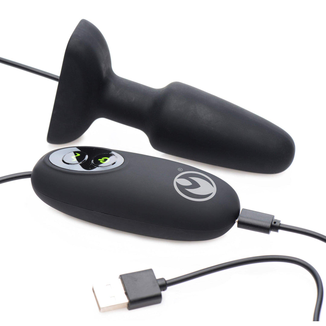 Popper Plug 7x Rechargeable Vibrating Silicone Anal Plug- Small - The Dildo Hub