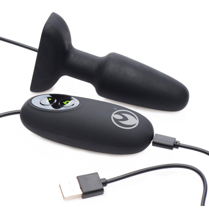 Popper Plug 7x Rechargeable Vibrating Silicone Anal Plug- Small - The Dildo Hub