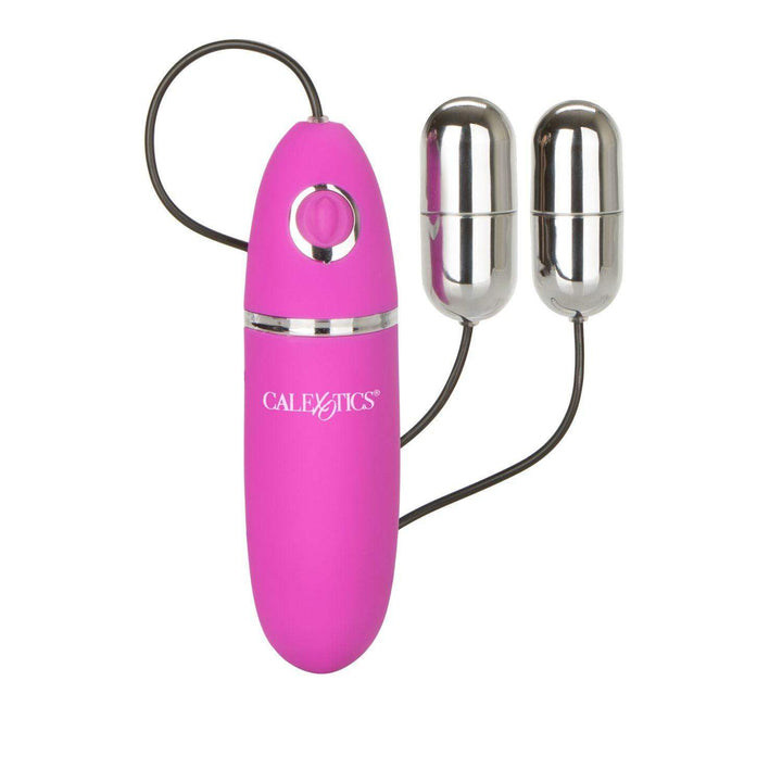 Power Play Dual Silver Vibrating Bullet | CalExotics - The Dildo Hub