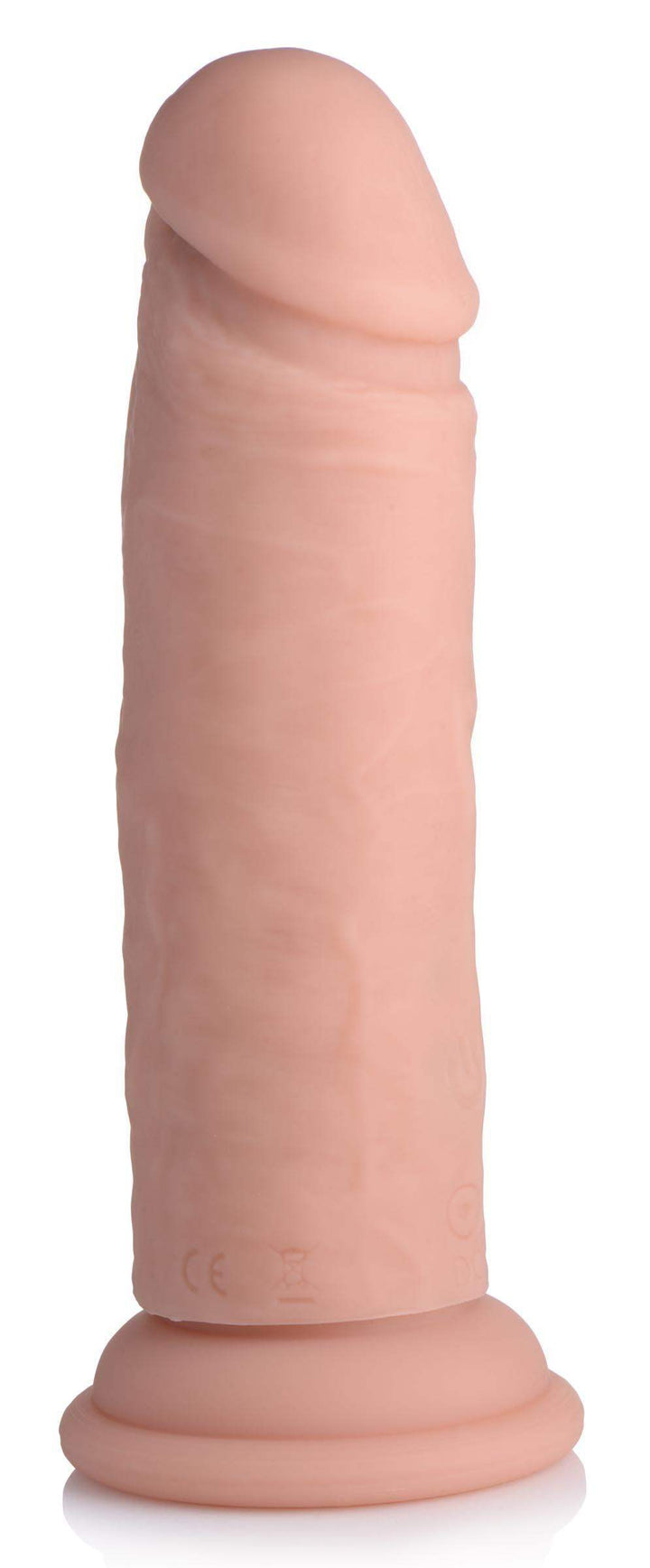 Power Player 28X Vibrating Silicone Dildo with Remote - Light - The Dildo Hub