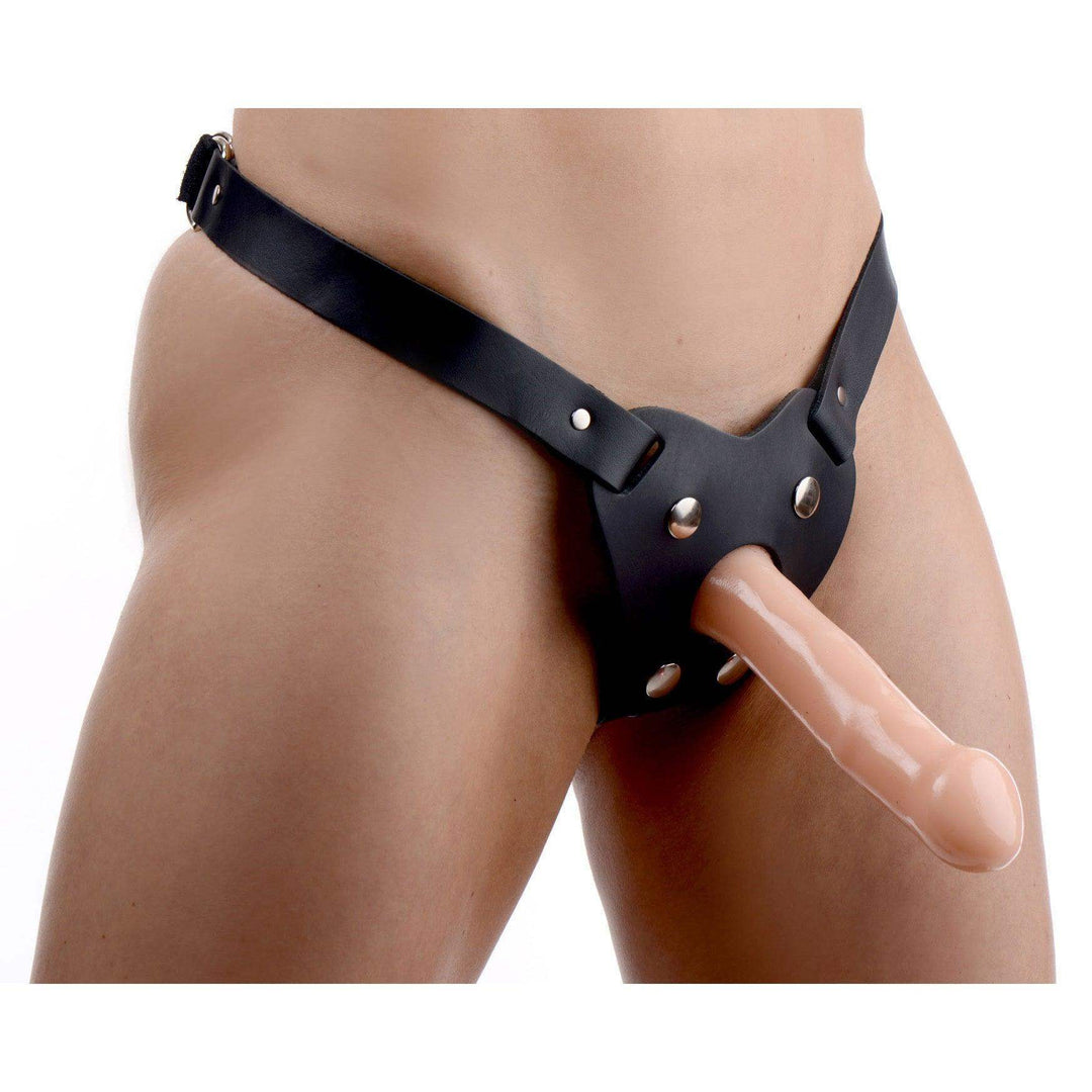 Professional Leather Strap-On Dildo Harness - The Dildo Hub