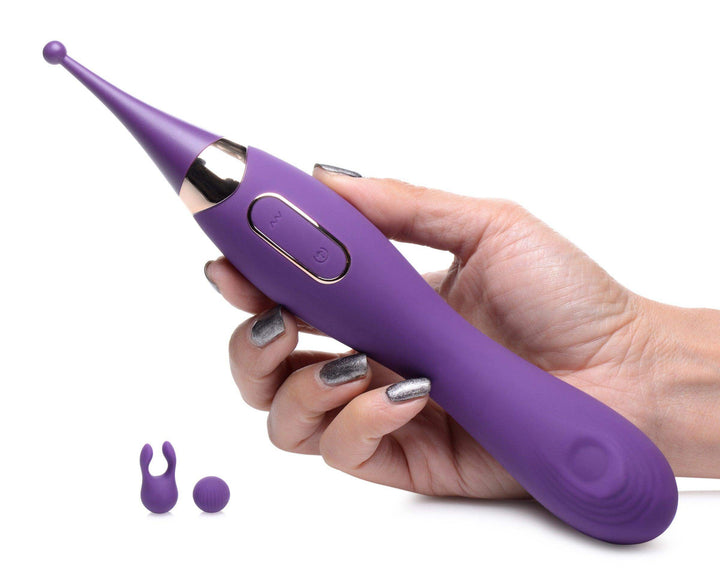 Pulsing G-spot Pinpoint Silicone Vibrator with Attachments - The Dildo Hub