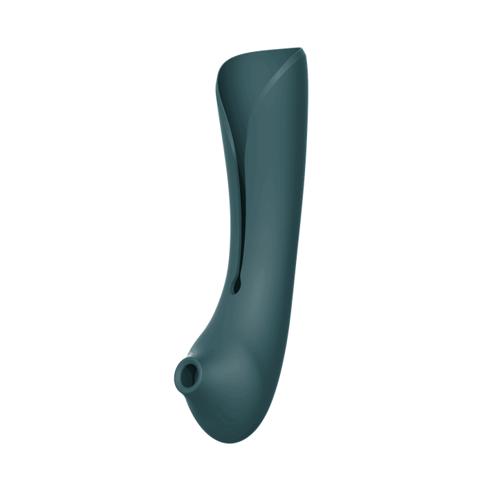 Queen Set G-spot PulseWave Vibrator with Suction Sleeve Jewel Green - The Dildo Hub