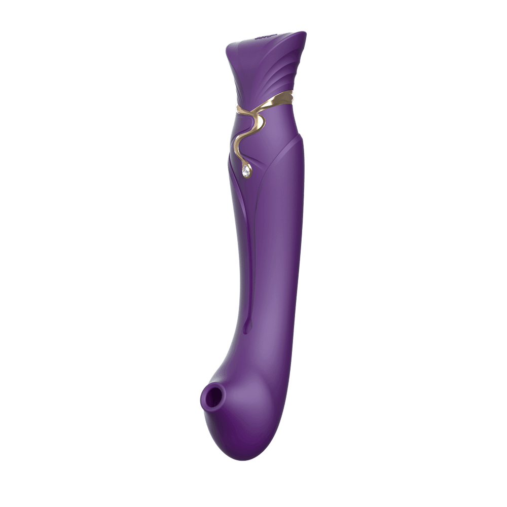 Queen Set G-spot PulseWave Vibrator with Suction Sleeve Twilight Purple - The Dildo Hub