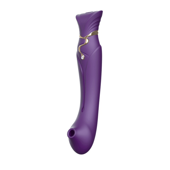 Queen Set G-spot PulseWave Vibrator with Suction Sleeve Twilight Purple - The Dildo Hub