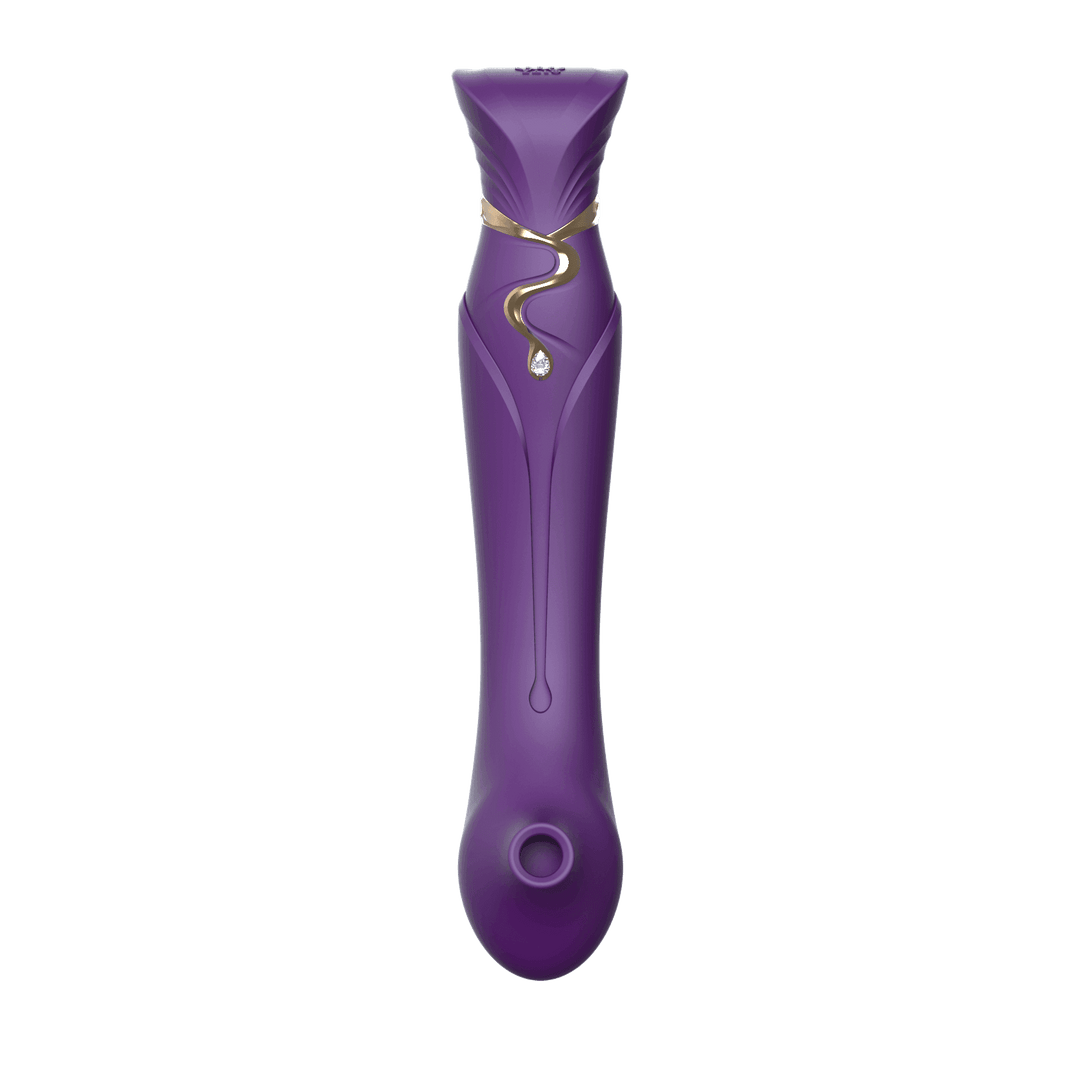 Queen Set G-spot PulseWave Vibrator with Suction Sleeve Twilight Purple - The Dildo Hub