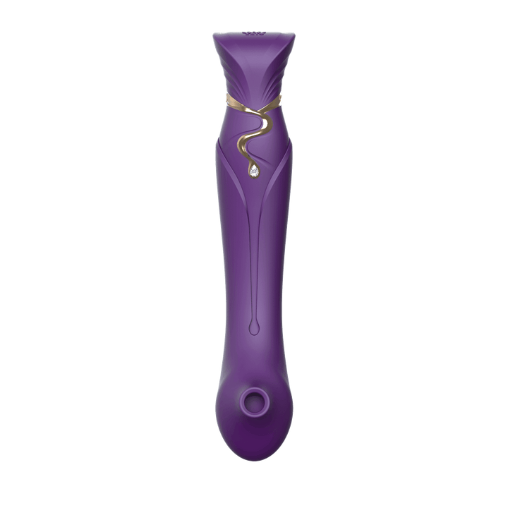 Queen Set G-spot PulseWave Vibrator with Suction Sleeve Twilight Purple - The Dildo Hub