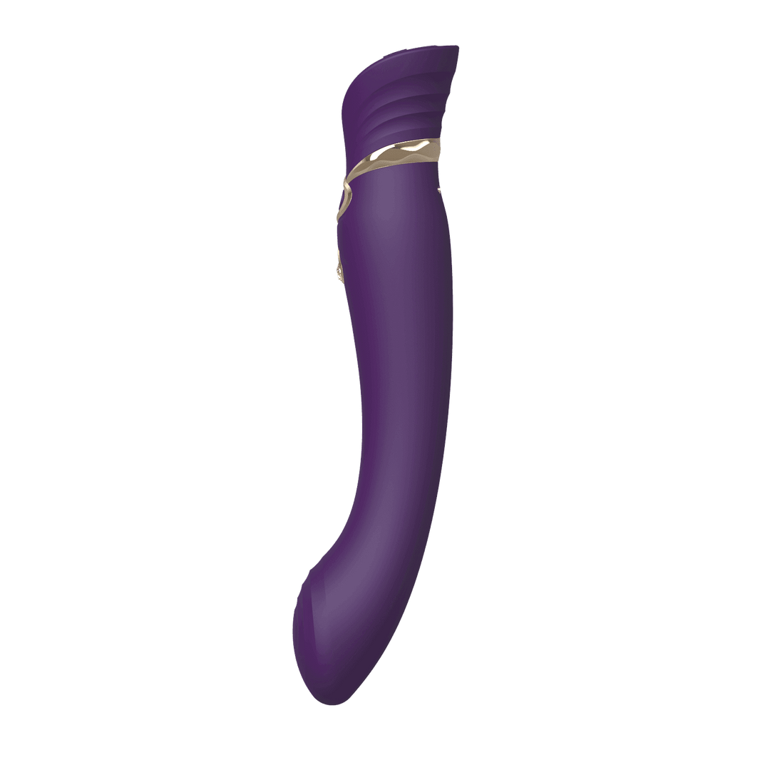 Queen Set G-spot PulseWave Vibrator with Suction Sleeve Twilight Purple - The Dildo Hub