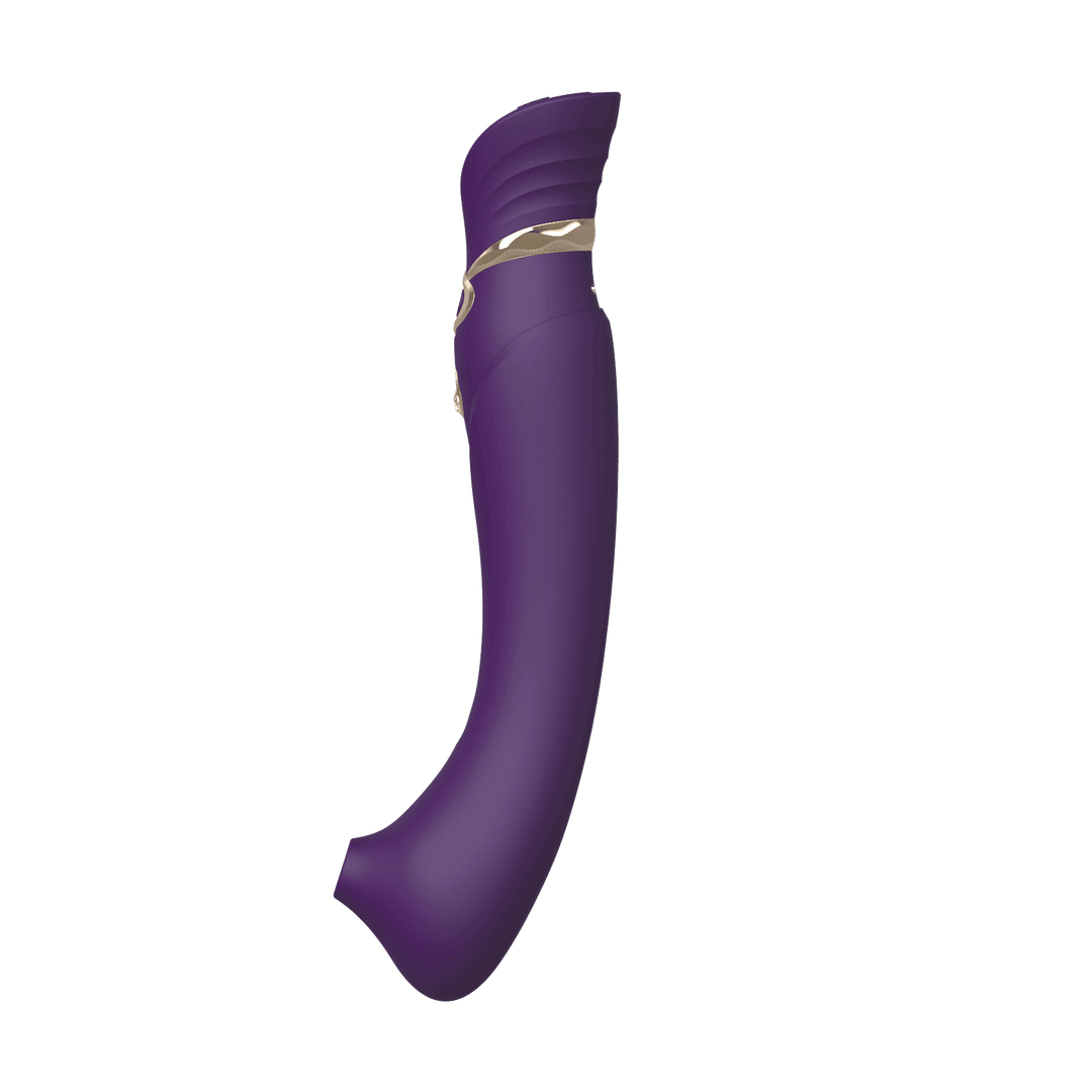 Queen Set G-spot PulseWave Vibrator with Suction Sleeve Twilight Purple - The Dildo Hub