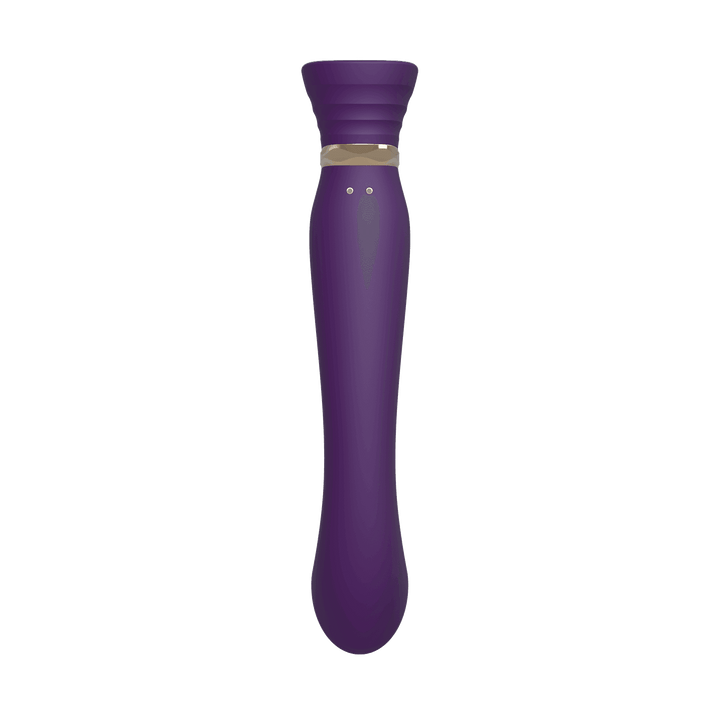Queen Set G-spot PulseWave Vibrator with Suction Sleeve Twilight Purple - The Dildo Hub