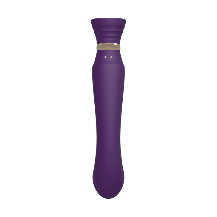 Queen Set G-spot PulseWave Vibrator with Suction Sleeve Twilight Purple - The Dildo Hub