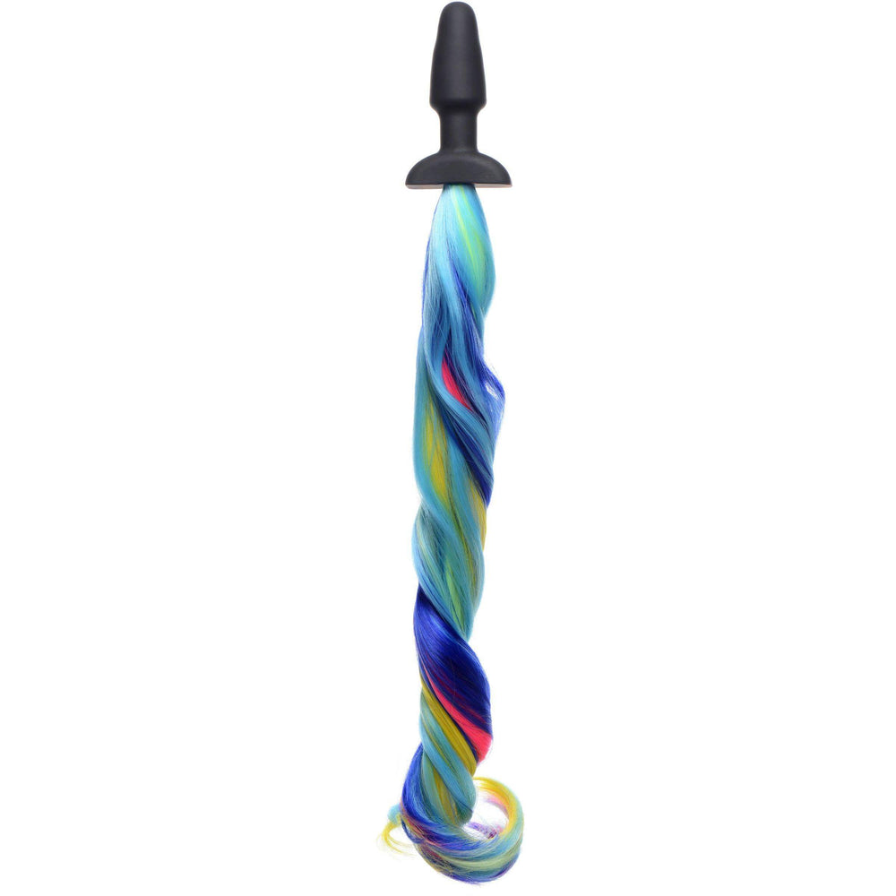 Rainbow Pony Tail Anal Plug - The Dildo Hub