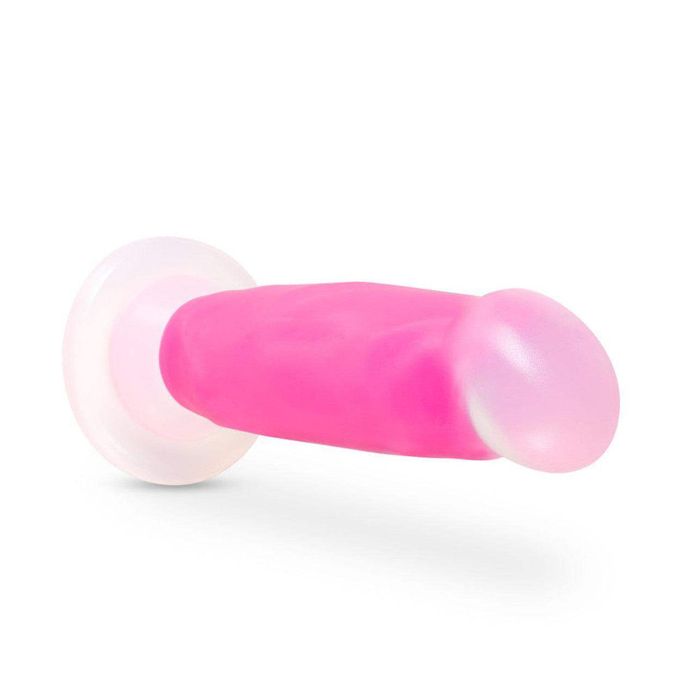 Realistic Dildo Neo Elite Glow in the Dark Marquee-Neon Pink 8" - The Dildo Hub
