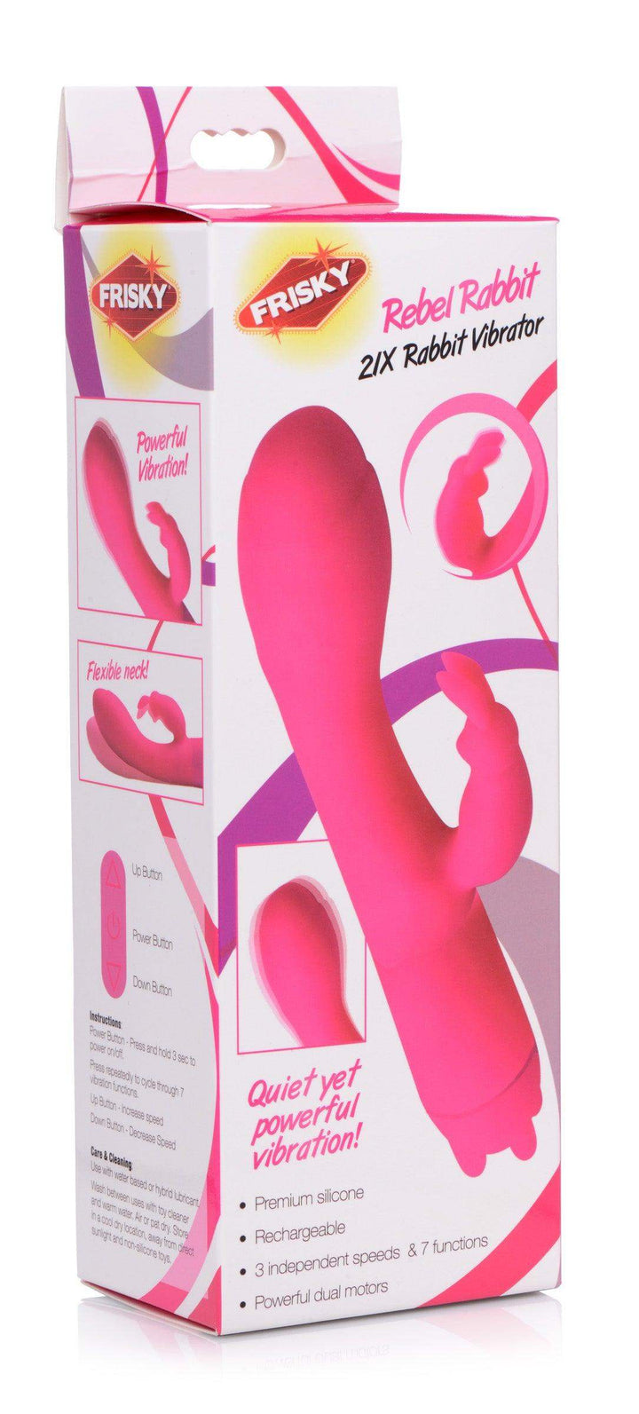 Rebel Rabbit 21X Silicone Vibrator - The Dildo Hub