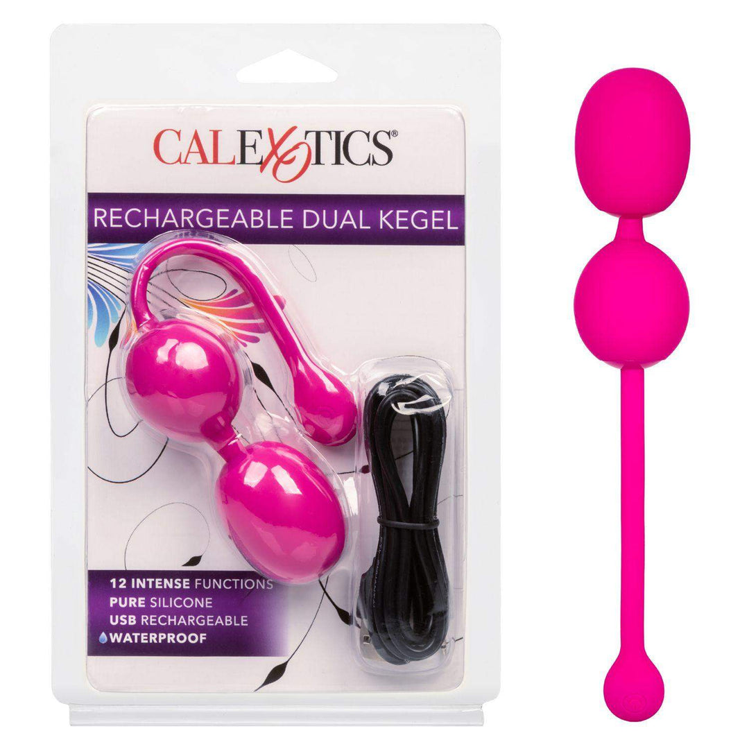 Rechargeable Dual Vibrating Kegel - Pink | CalExotics - The Dildo Hub