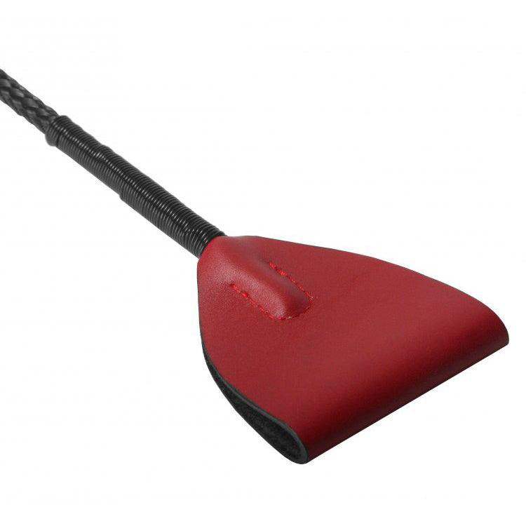 Red Leather Riding Crop - The Dildo Hub