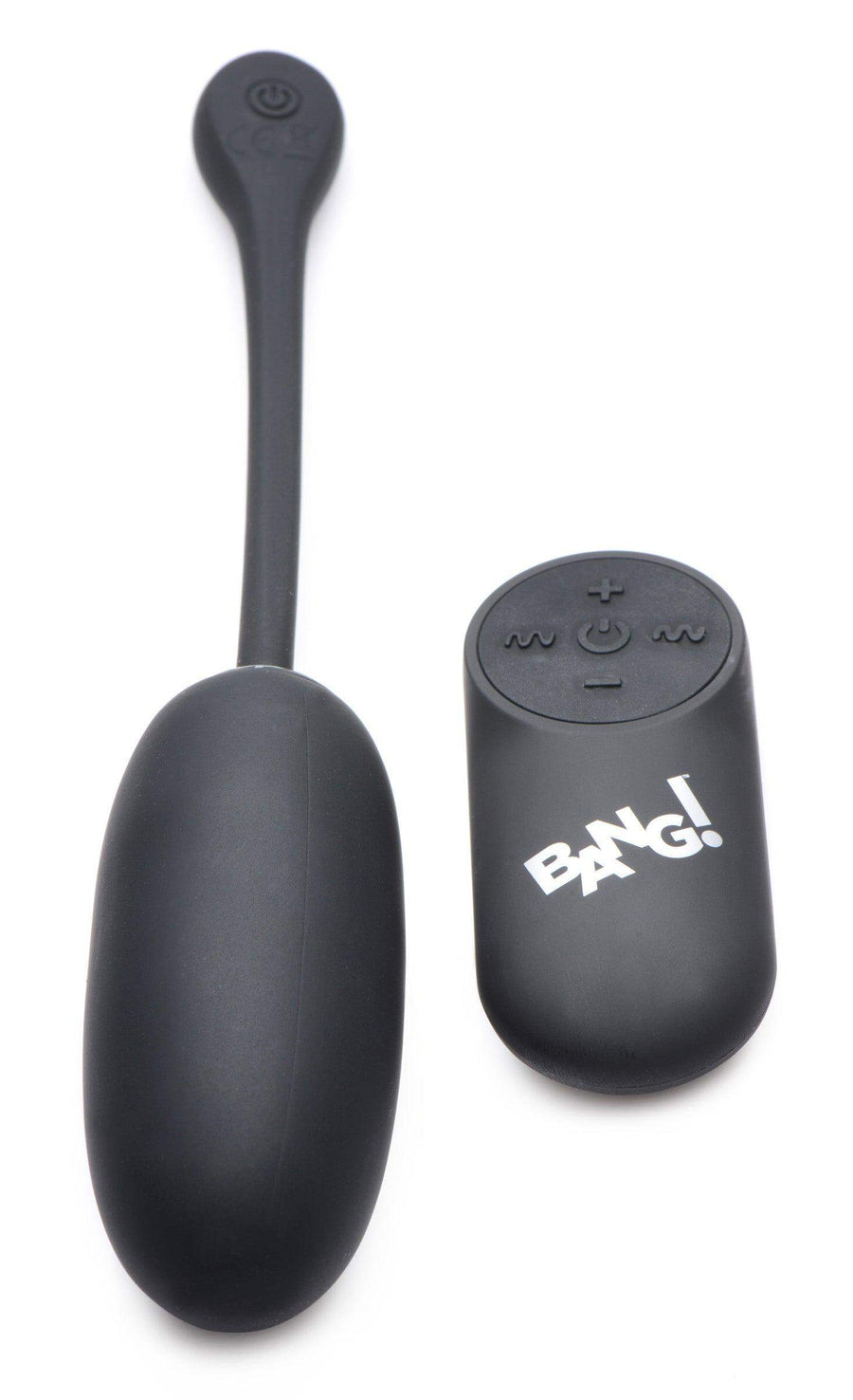 Remote Control 28X Silicone Plush Egg - Black - The Dildo Hub