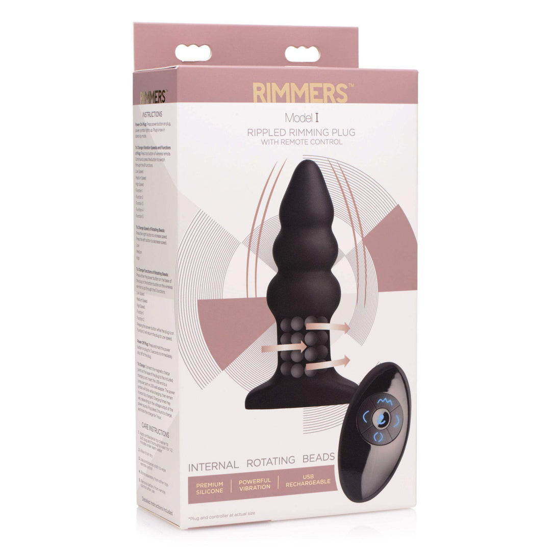 Rimmers Model I Rippled Rimming Plug with Remote - The Dildo Hub