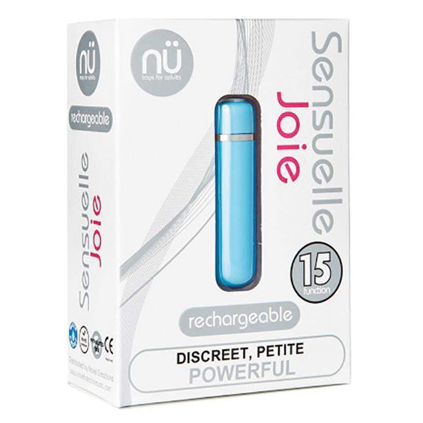 Sensuelle Joie 15 Function Bullet Vibrator - Blue - The Dildo Hub