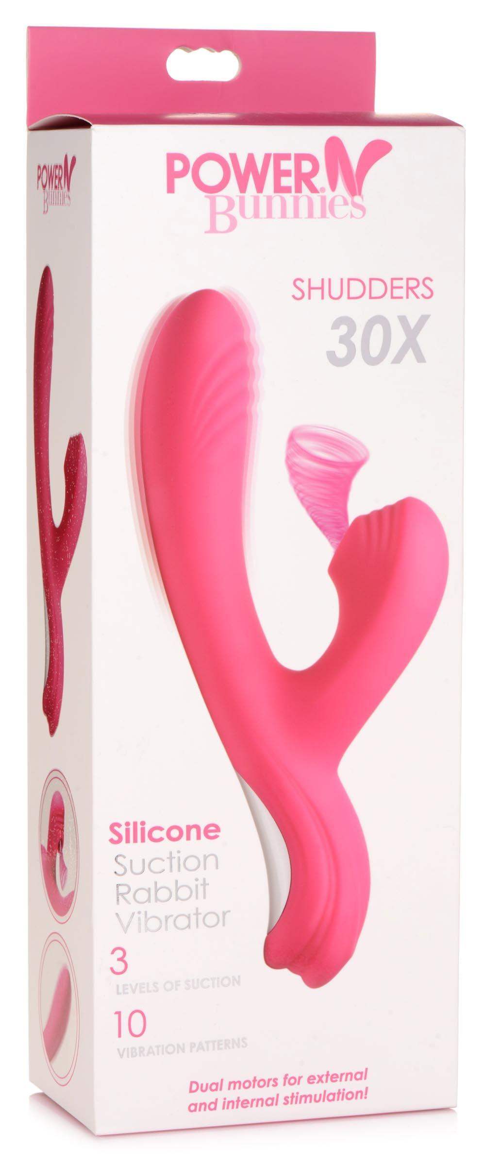Shudders 30X Silicone Suction Rabbit Vibrator - The Dildo Hub