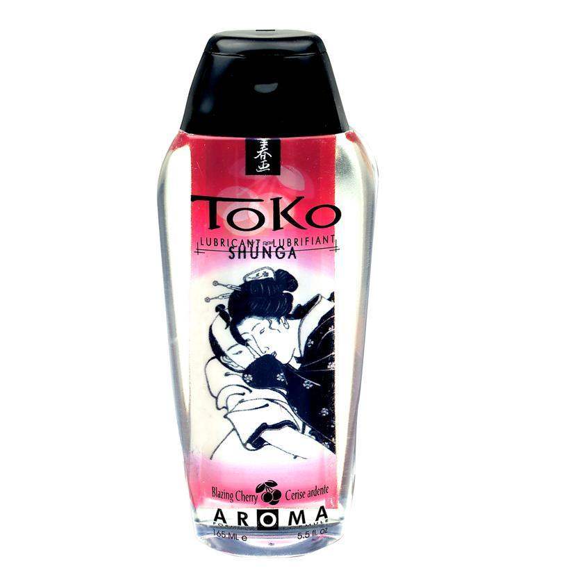 Shunga Toko Aroma Water-Based Lubricant - Blazing Cherry - 5.5 Fl. Oz. - The Dildo Hub