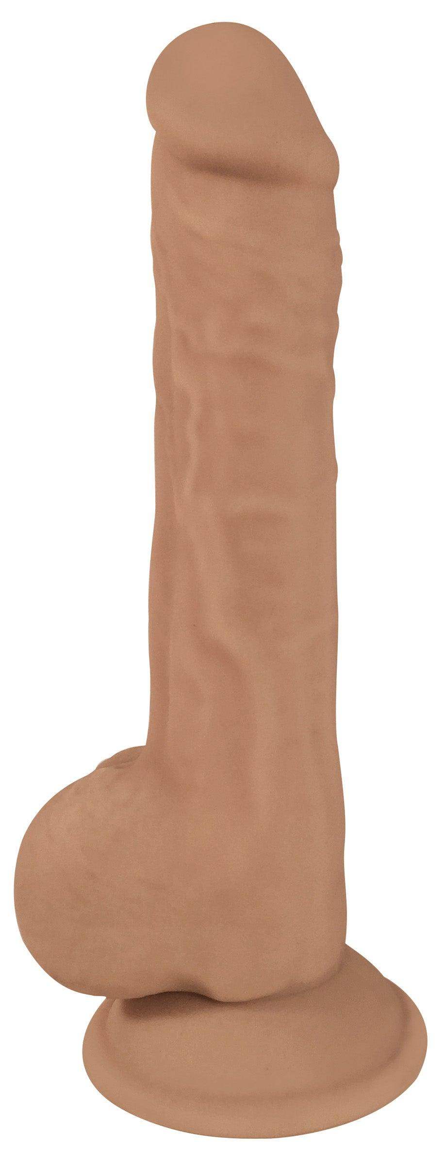 Silexpan Hypoallergenic Light Silicone Dildo with Balls - 9 Inch - The Dildo Hub