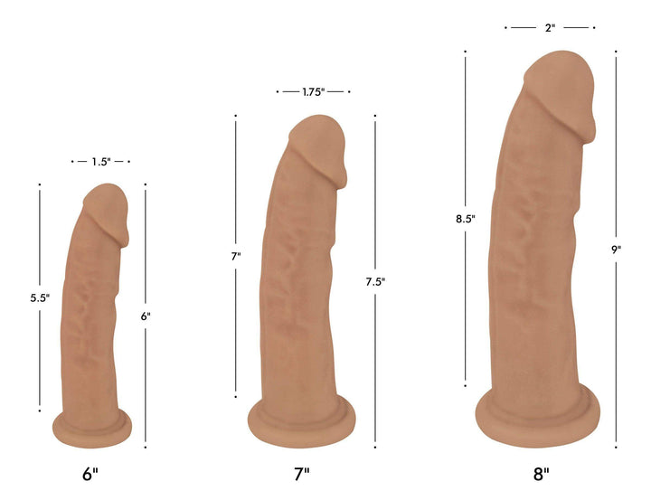 Silexpan Tan Hypoallergenic Silicone Dildo - 6 Inch - The Dildo Hub