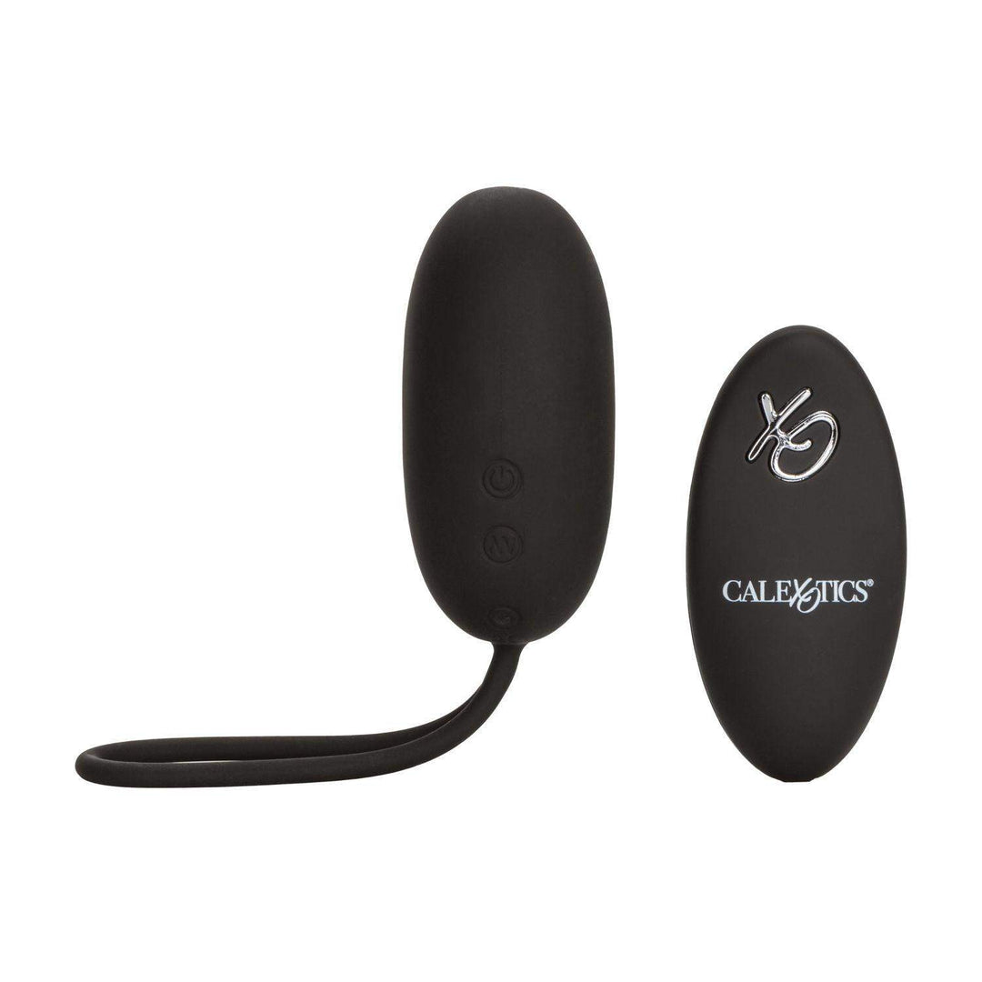 Silicone Remote Rechargeable Egg - Black - The Dildo Hub