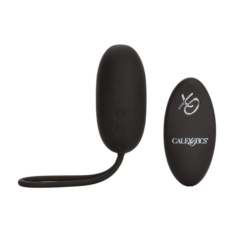Silicone Remote Rechargeable Egg - Black - The Dildo Hub