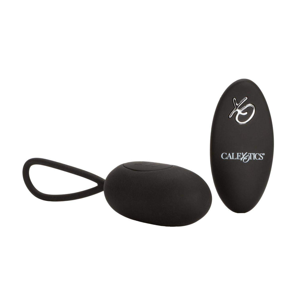 Silicone Remote Rechargeable Egg - Black - The Dildo Hub