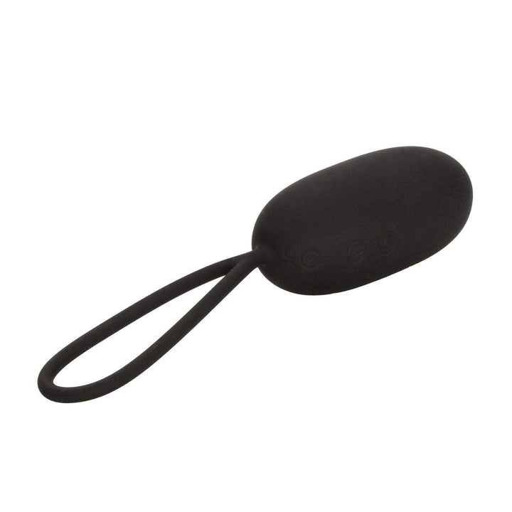 Silicone Remote Rechargeable Egg - Black - The Dildo Hub