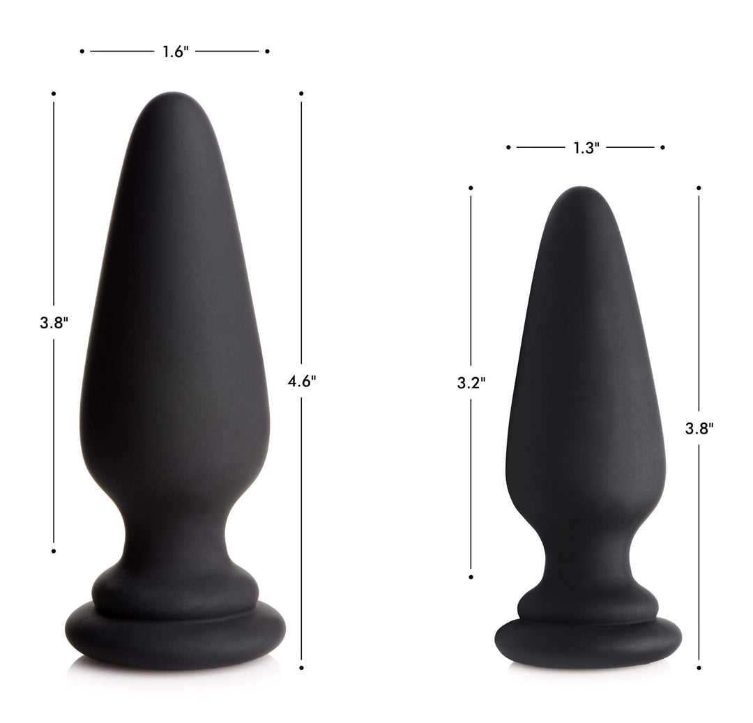 Small Anal Plug with Interchangeable Fox Tail - White - The Dildo Hub