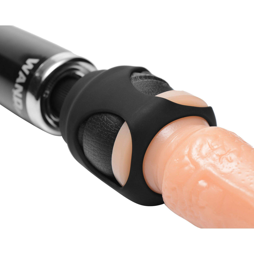 Strap Cap Vibrating Wand Harness Kit with Dildo - The Dildo Hub
