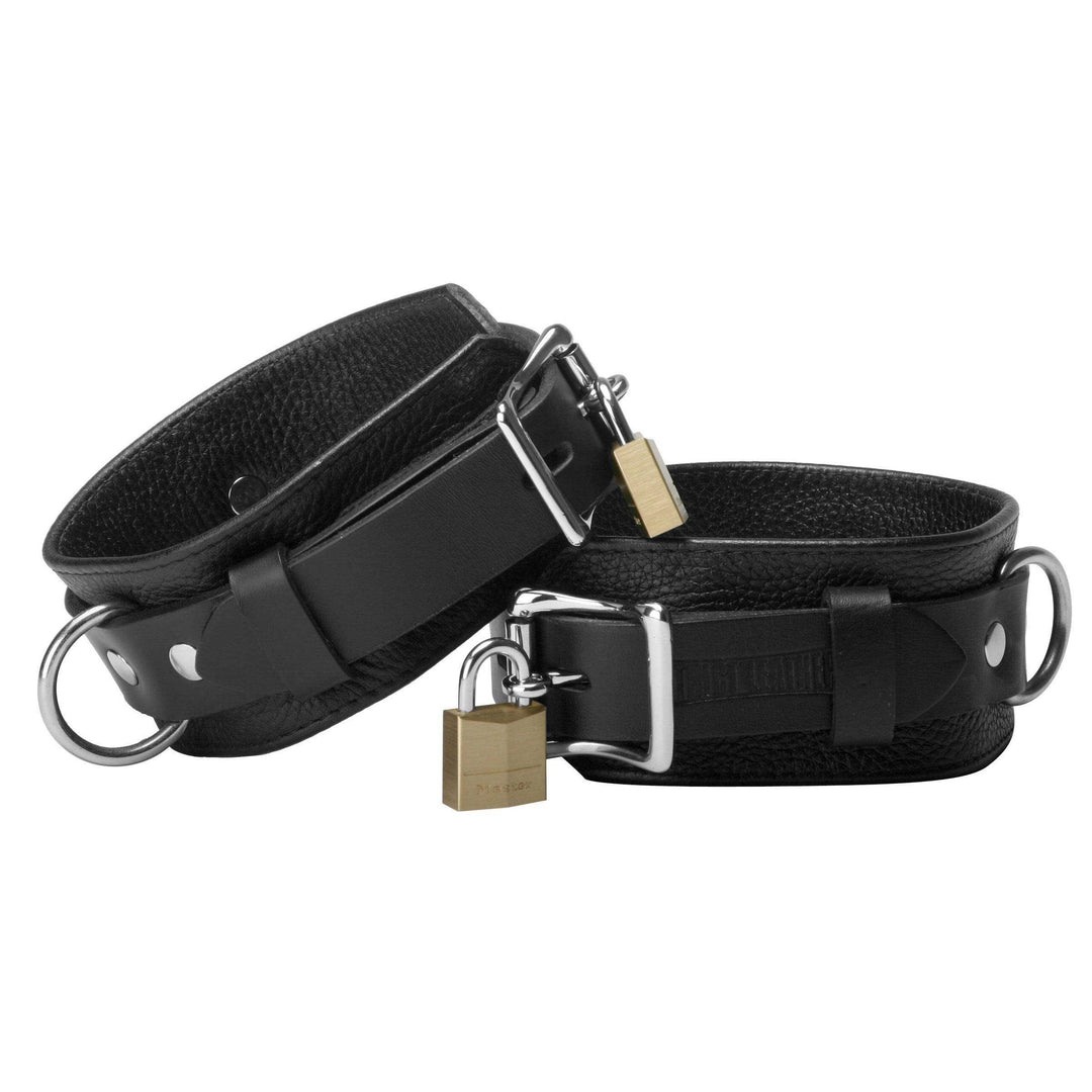 Strict Leather Deluxe Locking Wrist Cuffs - The Dildo Hub