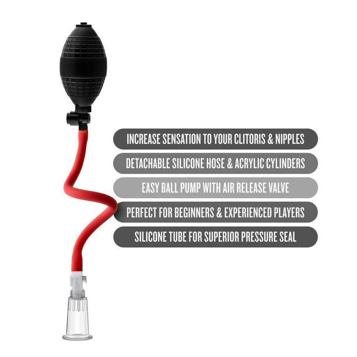 Temptasia Beginner's Clitoral Pumping System - Black | Blush - The Dildo Hub