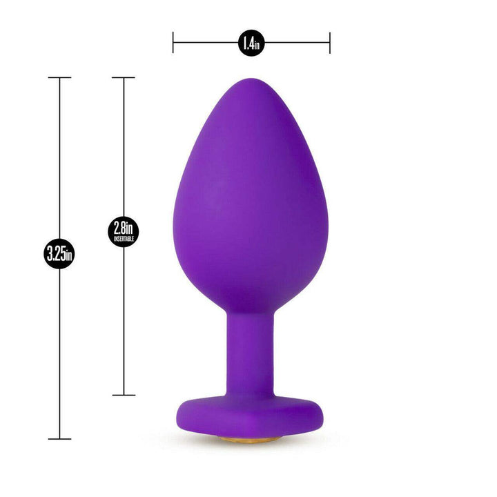 Temptasia Bling Plug-Medium Purple - The Dildo Hub