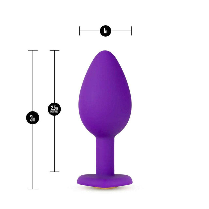 Temptasia Bling Plug-Small Purple - The Dildo Hub