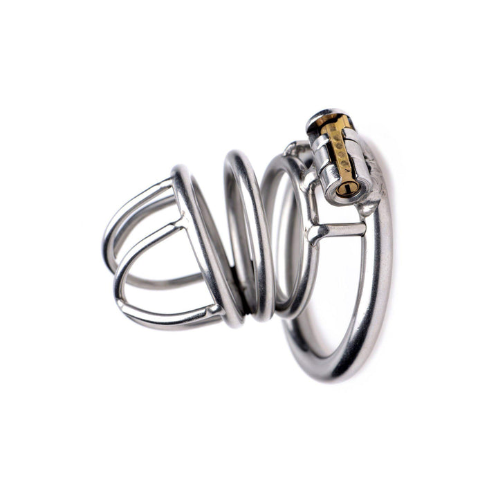 The Pen Deluxe Stainless Steel Locking Chastity Cage - The Dildo Hub